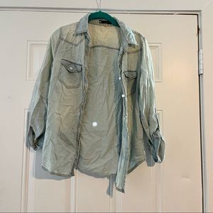 Denim button up shirt